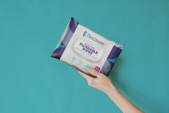 pH balancing flushable incontinence cleansing wipes