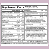 Full nutritional label