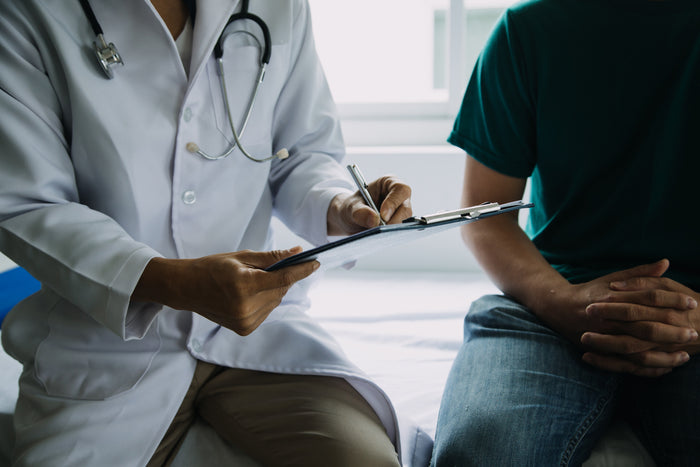 Man at a doctor's appointment