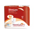 SlimLine Tranquility Red, White, and Orange Package with adult underwear on label. 