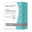 White and blue Tranquility Essential Breathable Briefs packaging. 