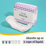 Absorbs up to 3 cups of liquid