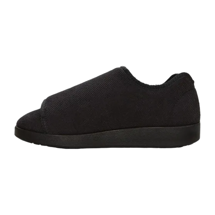 Side of slipper in black
