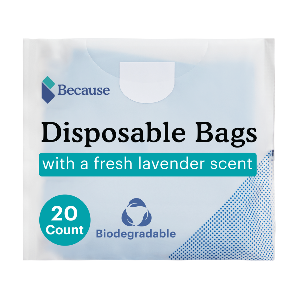 Disposable bags with a fresh lavender scent 20 count biodegradable
