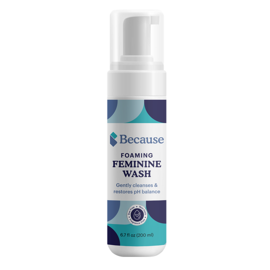 Because foaming feminine wash gently cleanses and restores pH balance 6.7oz