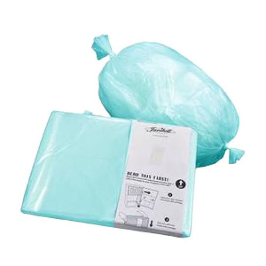 Adult diaper disposal system refill bags