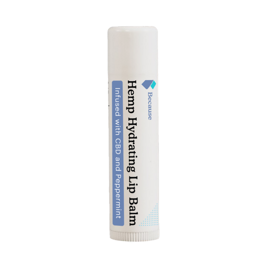 Hemp hydrating lip balm infused with CBD and peppermint