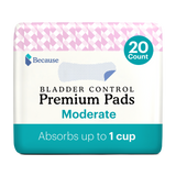 Bladder control premium pads moderate absorbs up to 1 cup