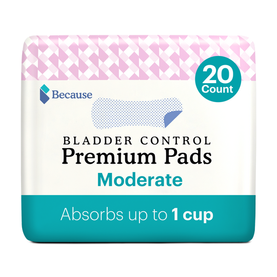 Bladder control premium pads moderate absorbs up to 1 cup