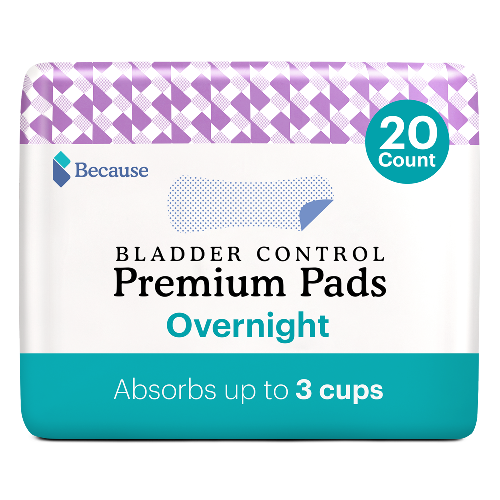 Because Premium Pads for Women (Overnight)