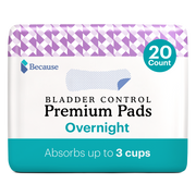 Bladder control premium pads overnight absorbs up to 3 cups