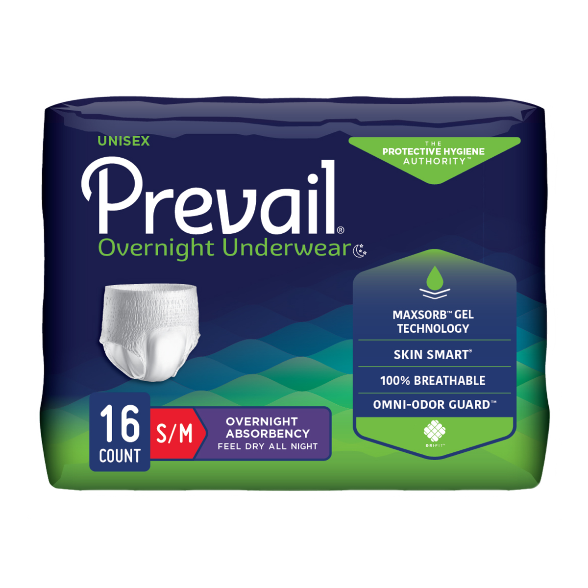 Prevail incontinence underwear for men and women