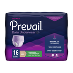 Prevail womens max absorbency underwear package