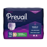 Prevail womens max absorbency underwear package