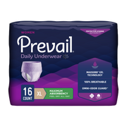 Prevail womens max absorbency underwear package