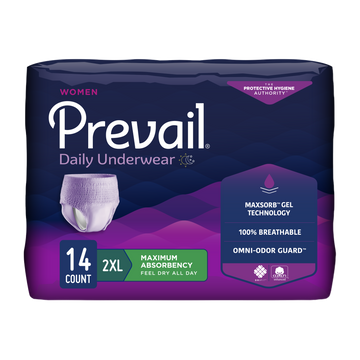 Prevail womens max absorbency underwear pack