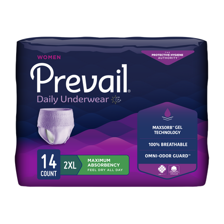 Prevail womens max absorbency underwear pack