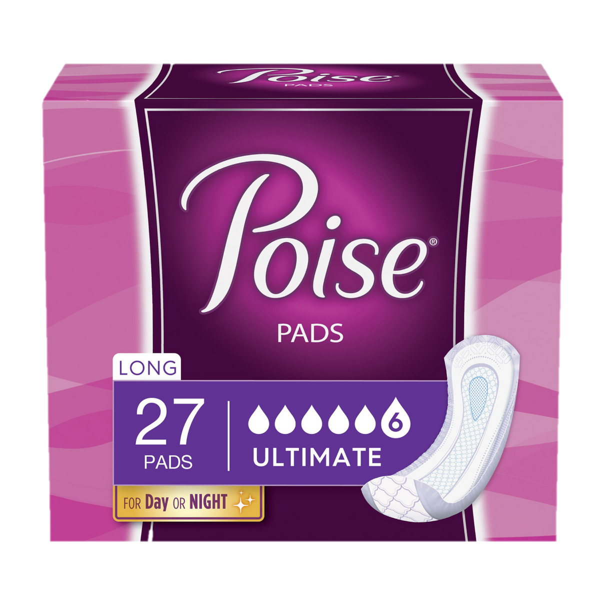Poise Pads for Women, Ultimate Absorbency, Long Length, 27 count – Because  Market