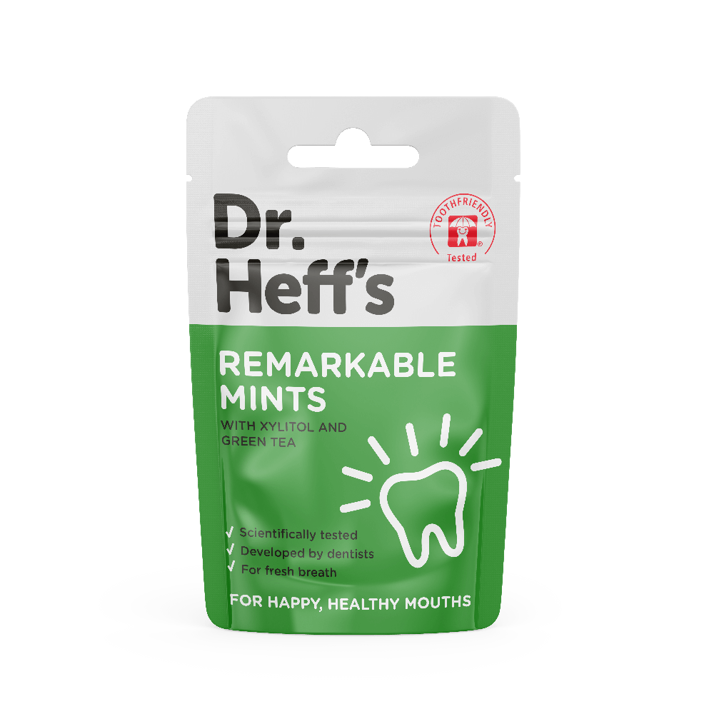 Dr Heff's remarkable mints with Xylitol and green tea