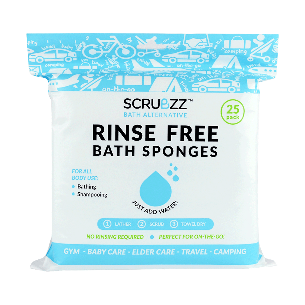 Baby sponge discount bath wipes