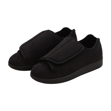 Black silverts with adjustable Easy Touch closure with black resistant soles