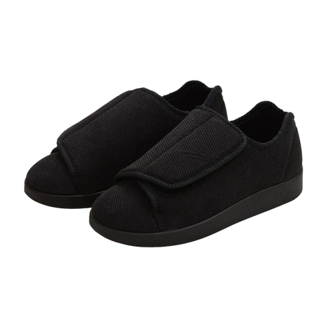 Black silverts with adjustable Easy Touch closure with black resistant soles