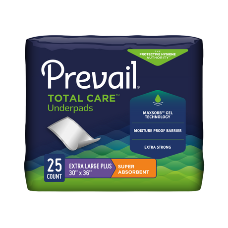 Prevail total care underpads 
