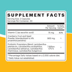 Because UTI Defense + Probiotic Supplement Facts