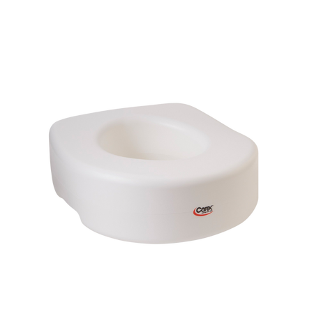 Plastic toilet seat with round hole in the center