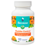 Because bladder control supplement bottle with pumpkins and soy germs on the label. 60 Capsules. 