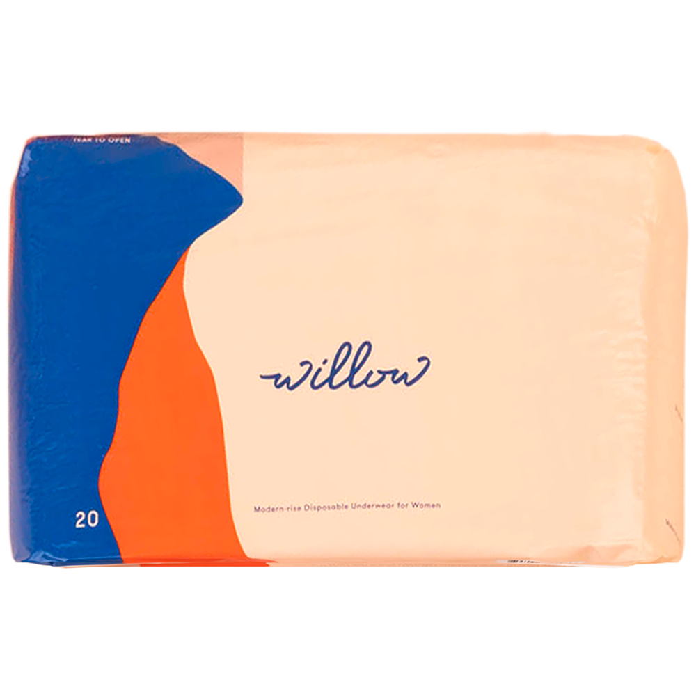 Willow underwear packaging