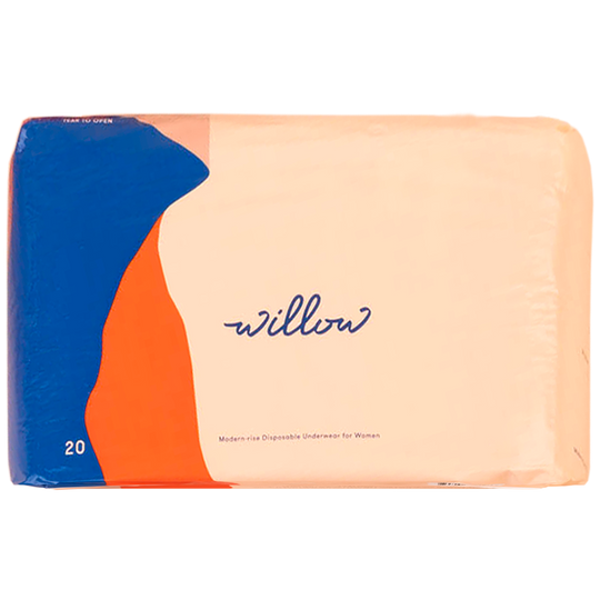 Willow underwear packaging