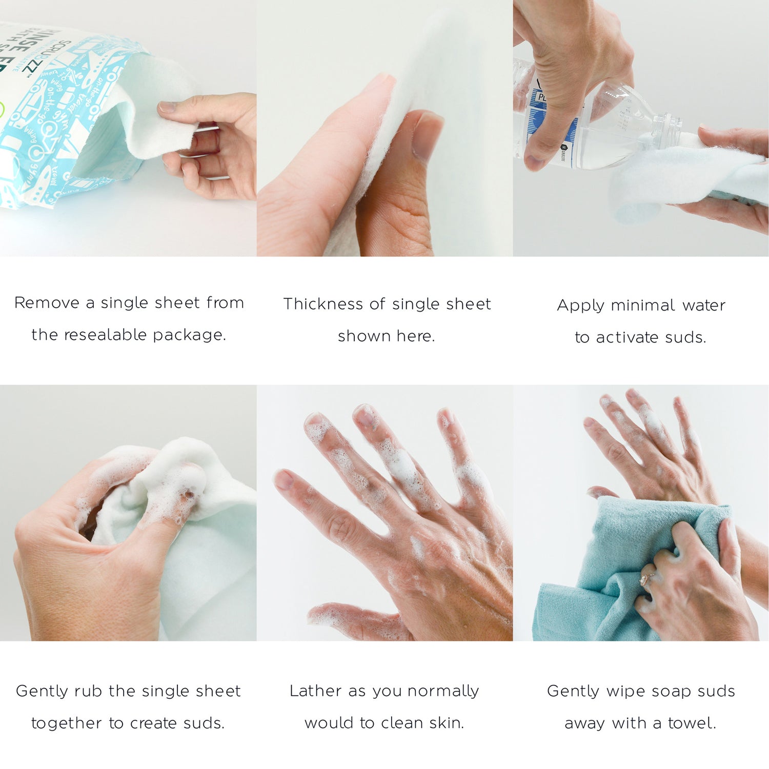 Rinse Free Bathing Wipes 25-pack – Because Market